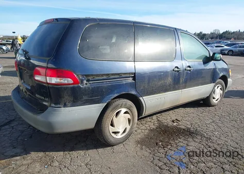 2001 Toyota Sienna Le z USA, uszkodzony, nr VIN 4T3ZF13CX1U372380